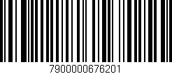 Código de barras (EAN, GTIN, SKU, ISBN): '7900000676201'