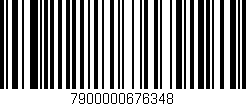 Código de barras (EAN, GTIN, SKU, ISBN): '7900000676348'