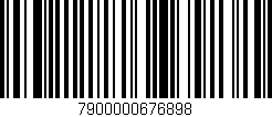 Código de barras (EAN, GTIN, SKU, ISBN): '7900000676898'
