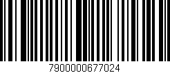 Código de barras (EAN, GTIN, SKU, ISBN): '7900000677024'