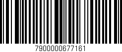 Código de barras (EAN, GTIN, SKU, ISBN): '7900000677161'