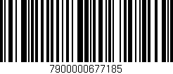 Código de barras (EAN, GTIN, SKU, ISBN): '7900000677185'