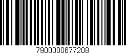 Código de barras (EAN, GTIN, SKU, ISBN): '7900000677208'