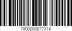 Código de barras (EAN, GTIN, SKU, ISBN): '7900000677314'
