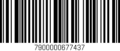 Código de barras (EAN, GTIN, SKU, ISBN): '7900000677437'