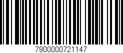 Código de barras (EAN, GTIN, SKU, ISBN): '7900000721147'