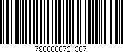 Código de barras (EAN, GTIN, SKU, ISBN): '7900000721307'