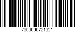 Código de barras (EAN, GTIN, SKU, ISBN): '7900000721321'