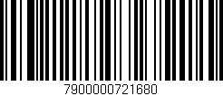 Código de barras (EAN, GTIN, SKU, ISBN): '7900000721680'