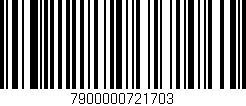 Código de barras (EAN, GTIN, SKU, ISBN): '7900000721703'