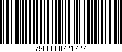 Código de barras (EAN, GTIN, SKU, ISBN): '7900000721727'