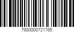 Código de barras (EAN, GTIN, SKU, ISBN): '7900000721765'