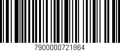 Código de barras (EAN, GTIN, SKU, ISBN): '7900000721864'