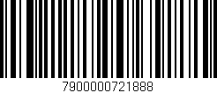 Código de barras (EAN, GTIN, SKU, ISBN): '7900000721888'
