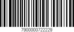 Código de barras (EAN, GTIN, SKU, ISBN): '7900000722229'