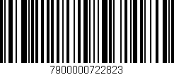 Código de barras (EAN, GTIN, SKU, ISBN): '7900000722823'