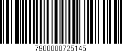 Código de barras (EAN, GTIN, SKU, ISBN): '7900000725145'