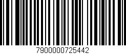 Código de barras (EAN, GTIN, SKU, ISBN): '7900000725442'