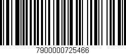 Código de barras (EAN, GTIN, SKU, ISBN): '7900000725466'