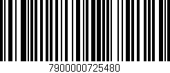 Código de barras (EAN, GTIN, SKU, ISBN): '7900000725480'