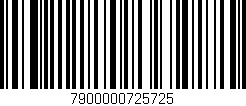 Código de barras (EAN, GTIN, SKU, ISBN): '7900000725725'