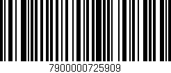 Código de barras (EAN, GTIN, SKU, ISBN): '7900000725909'