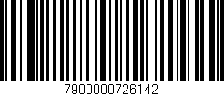 Código de barras (EAN, GTIN, SKU, ISBN): '7900000726142'