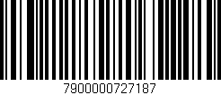 Código de barras (EAN, GTIN, SKU, ISBN): '7900000727187'
