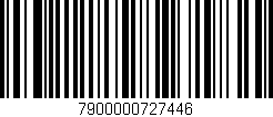 Código de barras (EAN, GTIN, SKU, ISBN): '7900000727446'