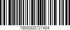 Código de barras (EAN, GTIN, SKU, ISBN): '7900000727484'