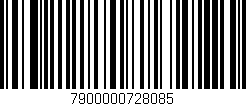 Código de barras (EAN, GTIN, SKU, ISBN): '7900000728085'
