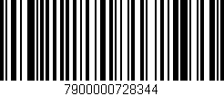 Código de barras (EAN, GTIN, SKU, ISBN): '7900000728344'