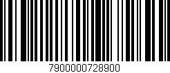 Código de barras (EAN, GTIN, SKU, ISBN): '7900000728900'