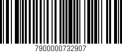Código de barras (EAN, GTIN, SKU, ISBN): '7900000732907'