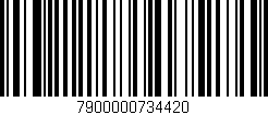 Código de barras (EAN, GTIN, SKU, ISBN): '7900000734420'