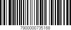 Código de barras (EAN, GTIN, SKU, ISBN): '7900000735168'