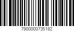 Código de barras (EAN, GTIN, SKU, ISBN): '7900000735182'
