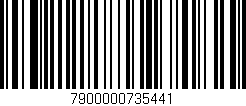 Código de barras (EAN, GTIN, SKU, ISBN): '7900000735441'
