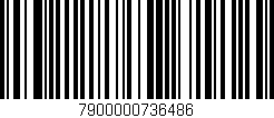 Código de barras (EAN, GTIN, SKU, ISBN): '7900000736486'