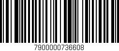Código de barras (EAN, GTIN, SKU, ISBN): '7900000736608'