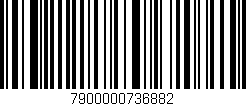 Código de barras (EAN, GTIN, SKU, ISBN): '7900000736882'