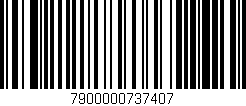 Código de barras (EAN, GTIN, SKU, ISBN): '7900000737407'