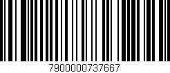 Código de barras (EAN, GTIN, SKU, ISBN): '7900000737667'