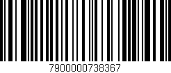 Código de barras (EAN, GTIN, SKU, ISBN): '7900000738367'