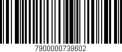 Código de barras (EAN, GTIN, SKU, ISBN): '7900000738602'