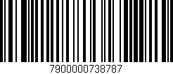 Código de barras (EAN, GTIN, SKU, ISBN): '7900000738787'
