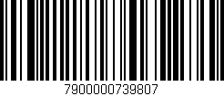 Código de barras (EAN, GTIN, SKU, ISBN): '7900000739807'