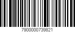 Código de barras (EAN, GTIN, SKU, ISBN): '7900000739821'