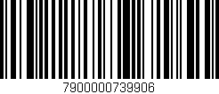 Código de barras (EAN, GTIN, SKU, ISBN): '7900000739906'