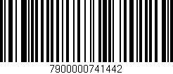Código de barras (EAN, GTIN, SKU, ISBN): '7900000741442'